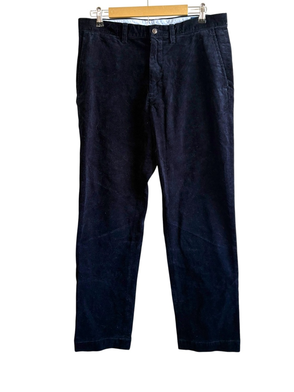 Polo Ralph Lauren Size 34 Blue Corduroy Classic Fit Pants Preppy Formal Business